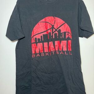 Black Miami Basketball T-Shirt